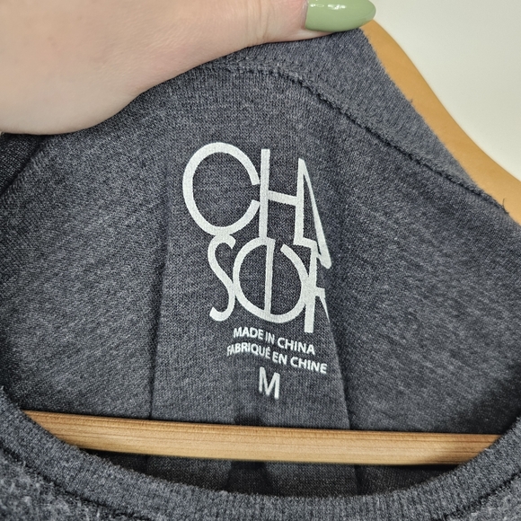 Chaser Grey Aloha Friday Pullover Jumper Sweater Medium - Picture 5 of 8